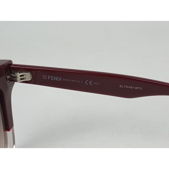 Fendi FF0237/S LHFNQ Women\'s Red Gradient Square Sunglasses Shades 49/22/145 main image 4